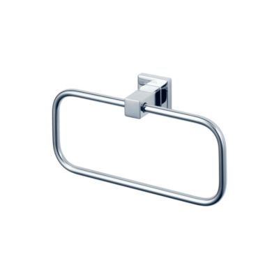 TOTO YTT408U#CP L SERIES SQUARE TOWEL RING IN POLISHED CHROME