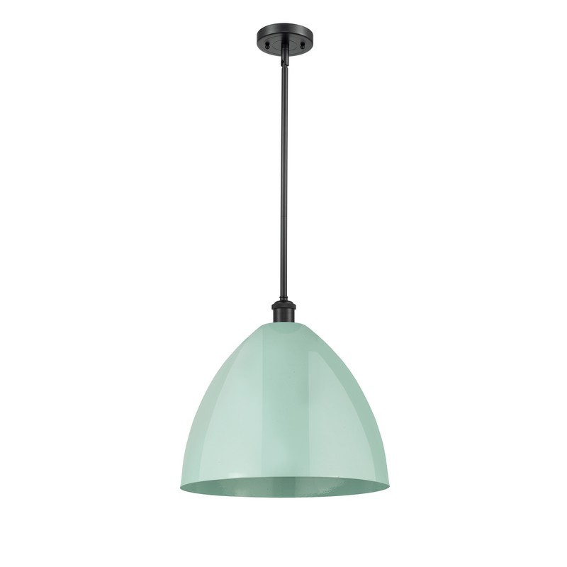 INNOVATIONS LIGHTING 516-1S-MBD-16-SF PLYMOUTH DOME BALLSTON 16 INCH 1 LIGHT CEILING MOUNT PENDANT