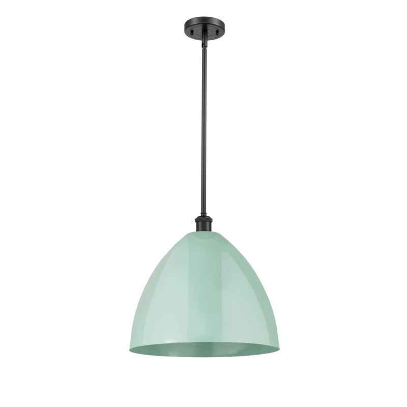 INNOVATIONS LIGHTING 516-1S-MBD-16-SF PLYMOUTH DOME BALLSTON 16 INCH 1 LIGHT CEILING MOUNT PENDANT