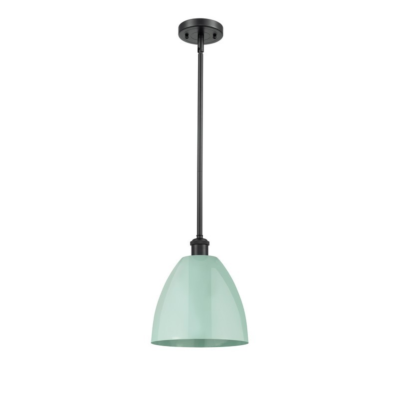 INNOVATIONS LIGHTING 516-1S-MBD-9-SF PLYMOUTH DOME BALLSTON 9 INCH 1 LIGHT CEILING MOUNT PENDANT