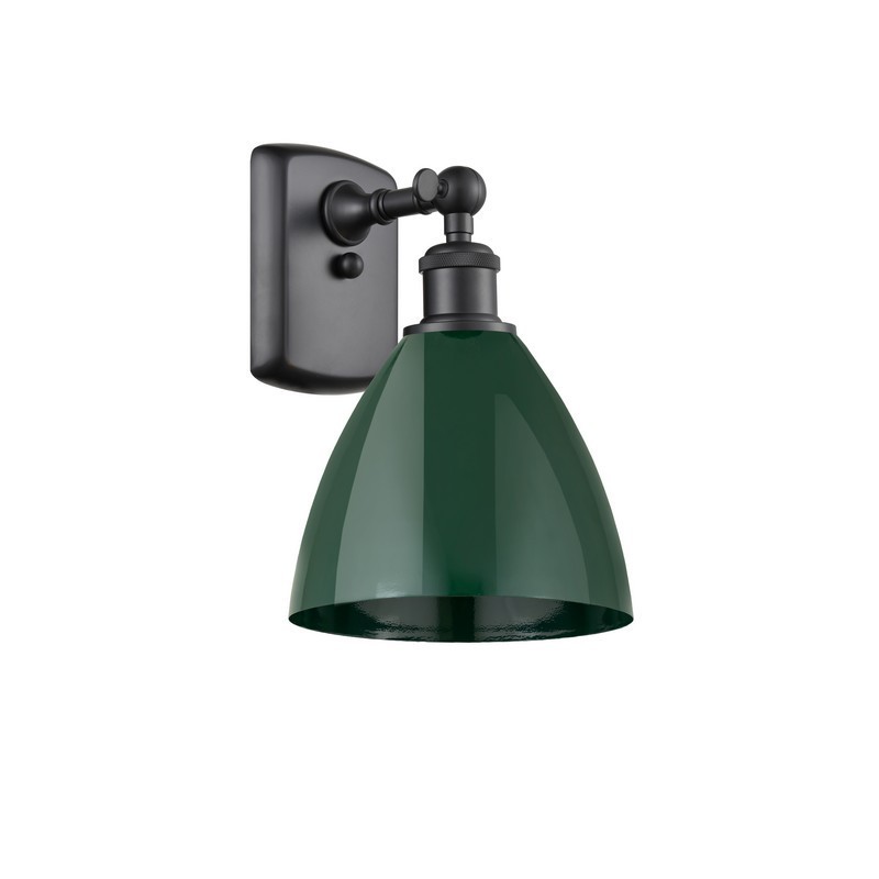 INNOVATIONS LIGHTING 516-1W-MBD-75-GR PLYMOUTH DOME BALLSTON 7 1/2 INCH 1 LIGHT WALL MOUNT WALL SCONCE