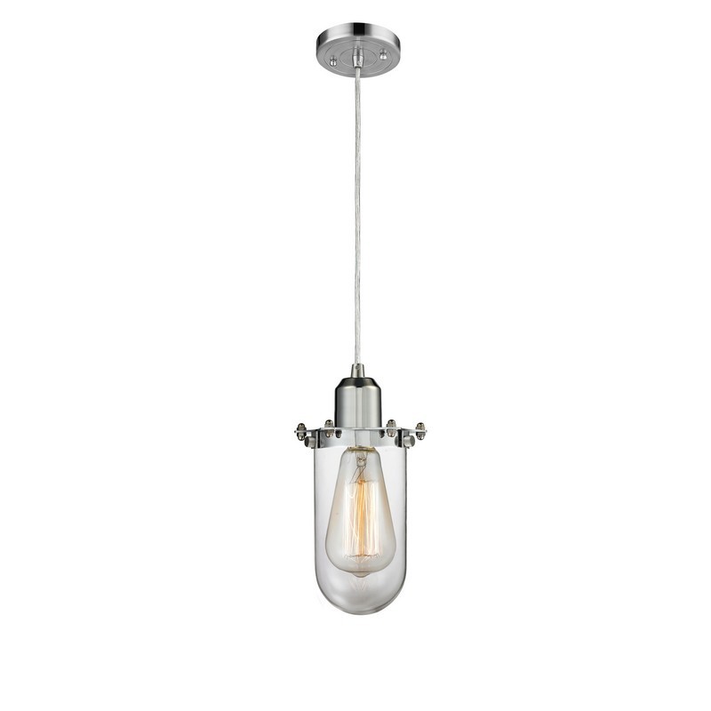 INNOVATIONS LIGHTING 900-1P-CE231-CL AUSTERE CENTRI 4 1/2 INCH ONE LIGHT CLEAR MINI PENDANT
