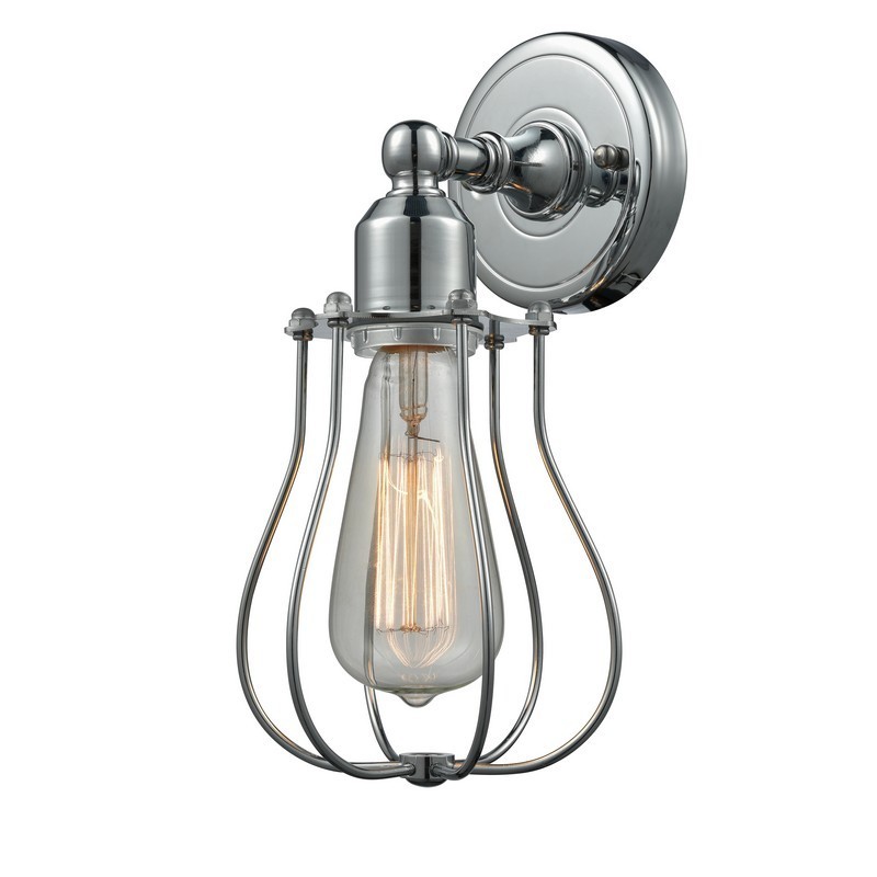 INNOVATIONS LIGHTING 900-1W-CE513 AUSTERE BELL CAGE 5 1/2 INCH ONE LIGHT UP AND DOWN WALL SCONCE