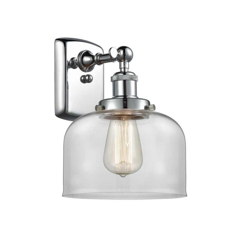 INNOVATIONS LIGHTING 916-1W-G72 BALLSTON LARGE BELL 1 LIGHT 8 INCH CLEAR GLASS WALL SCONCE