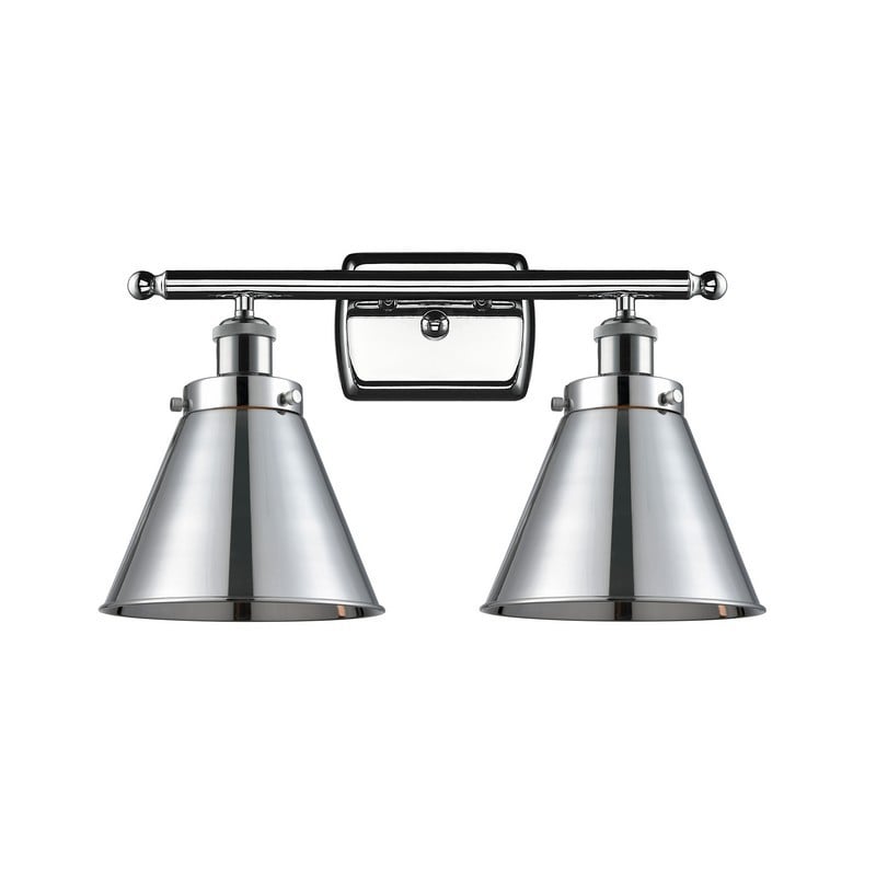 INNOVATIONS LIGHTING 916-2W-M13 BALLSTON APPALACHIAN 2 LIGHT 16 INCH METAL SHADE VANITY LIGHT