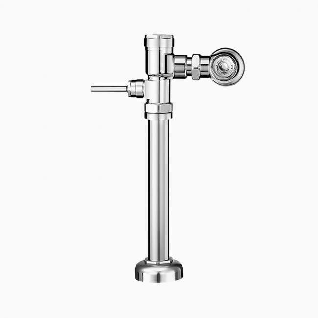 SLOAN 3070245 GEM-2 114-1.6 XL 1.6 GPF TOP SPUD SINGLE FLUSH EXPOSED MANUAL WATER CLOSET FLUSHOMETER WITH ADAPTER - POLISHED CHROME