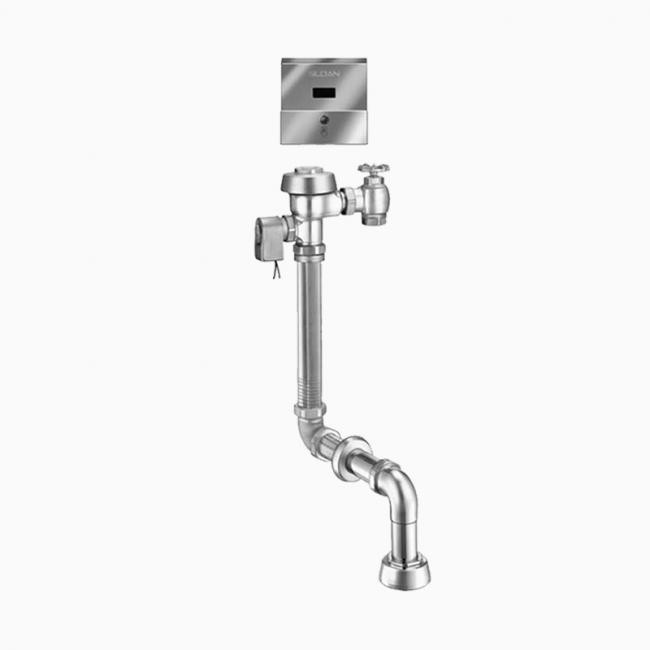 SLOAN 3911775 ROYAL 153-1.6 2-10 3/4 LDIM WB ESS WWT 1.6 GPF TOP SPUD SINGLE FLUSH CONCEALED SENSOR WATER CLOSET FLUSHOMETER WITH ELECTRICAL OVERRIDE AND WHITWORTH THREAD - ROUGH BRASS