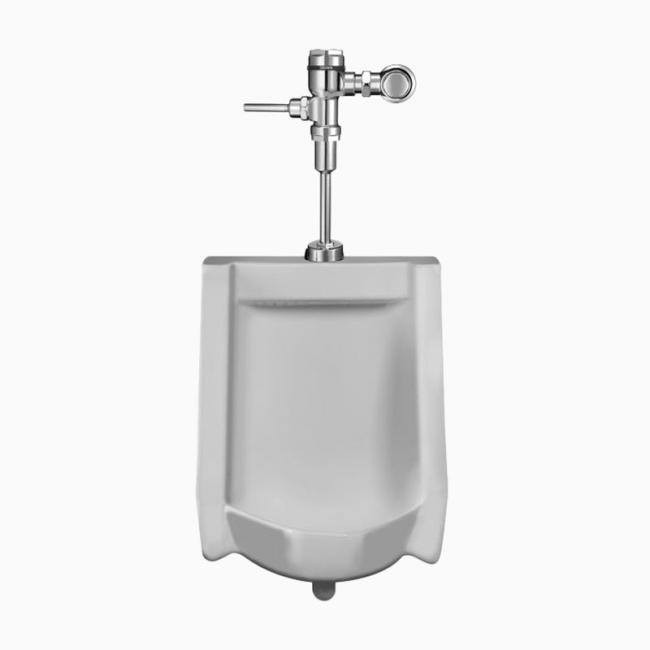 SLOAN 10001006 WEUS1000.1006 SU1009 WALL MOUNT URINAL AND CROWN 186 FLUSHOMETER - WHITE