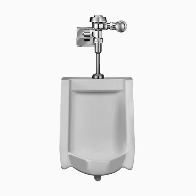 SLOAN 10001301 WEUS1000.1301 SU1009 WALL MOUNT URINAL AND ROYAL 186 ESS FLUSHOMETER - WHITE