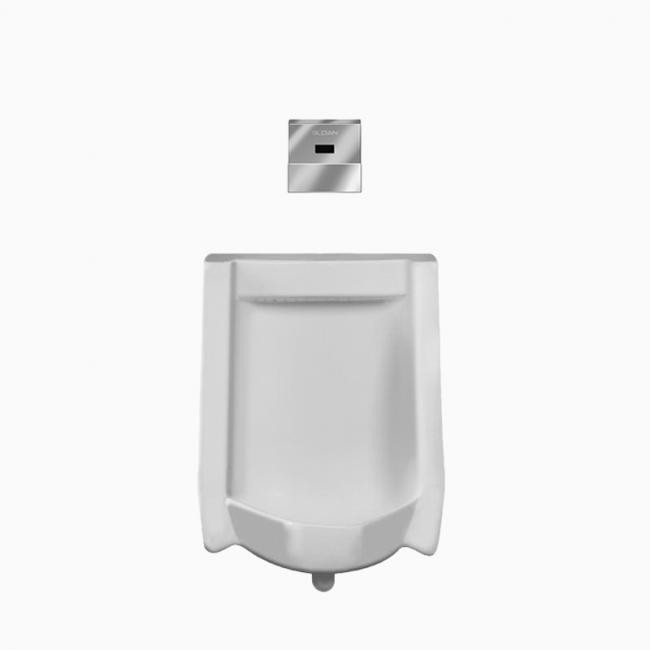 SLOAN 10101311 WEUS1010.1311 SU1010 WALL MOUNT URINAL AND ROYAL 195 ESS FLUSHOMETER - WHITE