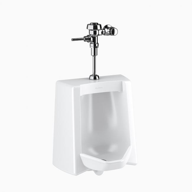 SLOAN 12001001 WEUS1200.1001 SU1209 WALL MOUNT URINAL AND ROYAL 186 FLUSHOMETER - WHITE