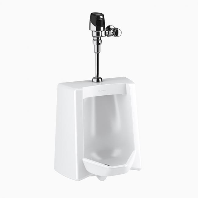 SLOAN 12001201 WEUS1200.1201 SU1209 WALL MOUNT URINAL AND SOLIS 8186 FLUSHOMETER - WHITE