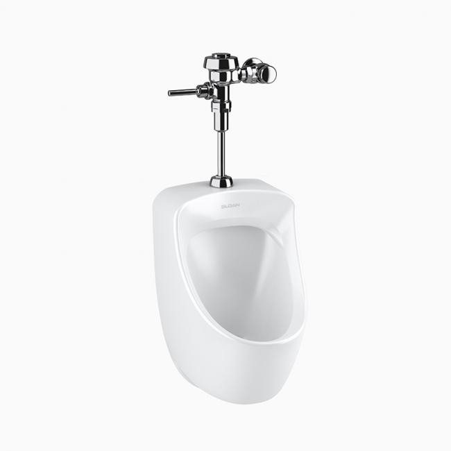 SLOAN 70001001 WEUS7000.1001 SU7009 WALL MOUNT URINAL AND ROYAL 186 FLUSHOMETER - WHITE