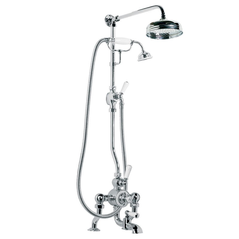 LEFROY BROOKS GD-8825 CLASSIC 70 1/8 INCH DECK MOUNT EXPOSED THERMOSTATIC BATH SHOWER MIXER