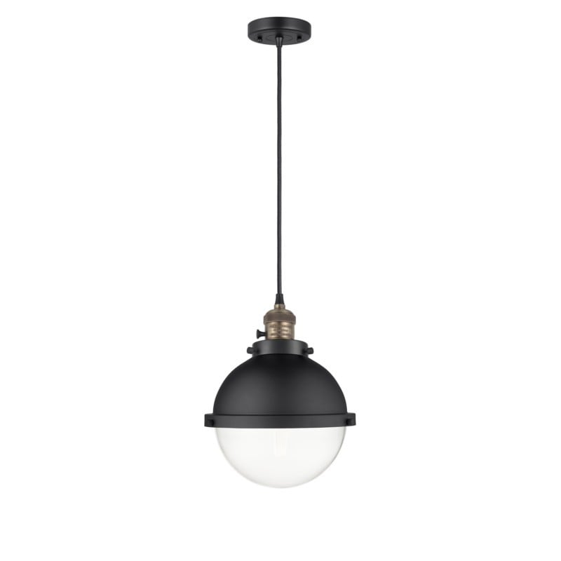 INNOVATIONS LIGHTING 201CSW-HFS-82 HAMPDEN FRANKLIN RESTORATION 9 INCH 1 LIGHT CEILING MOUNT MINI PENDANT