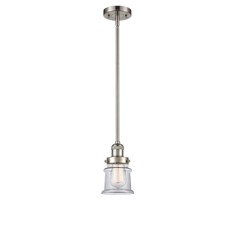 INNOVATIONS LIGHTING 201S-G182S FRANKLIN RESTORATION CANTON 6 1/2 INCH ONE LIGHT CLEAR CANTON MINI PENDANT