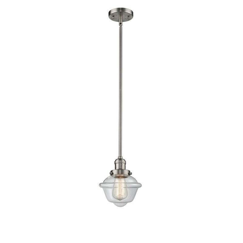INNOVATIONS LIGHTING 201S-G532 FRANKLIN RESTORATION SMALL OXFORD 7 1/2 INCH ONE LIGHT CLEAR GLASS MINI PENDANT