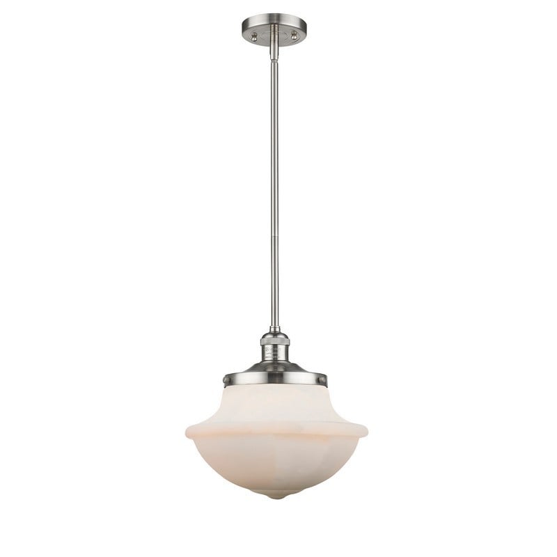 INNOVATIONS LIGHTING 201S-G541 FRANKLIN RESTORATION LARGE OXFORD 12 INCH ONE LIGHT MATTE WHITE CASED PENDANT