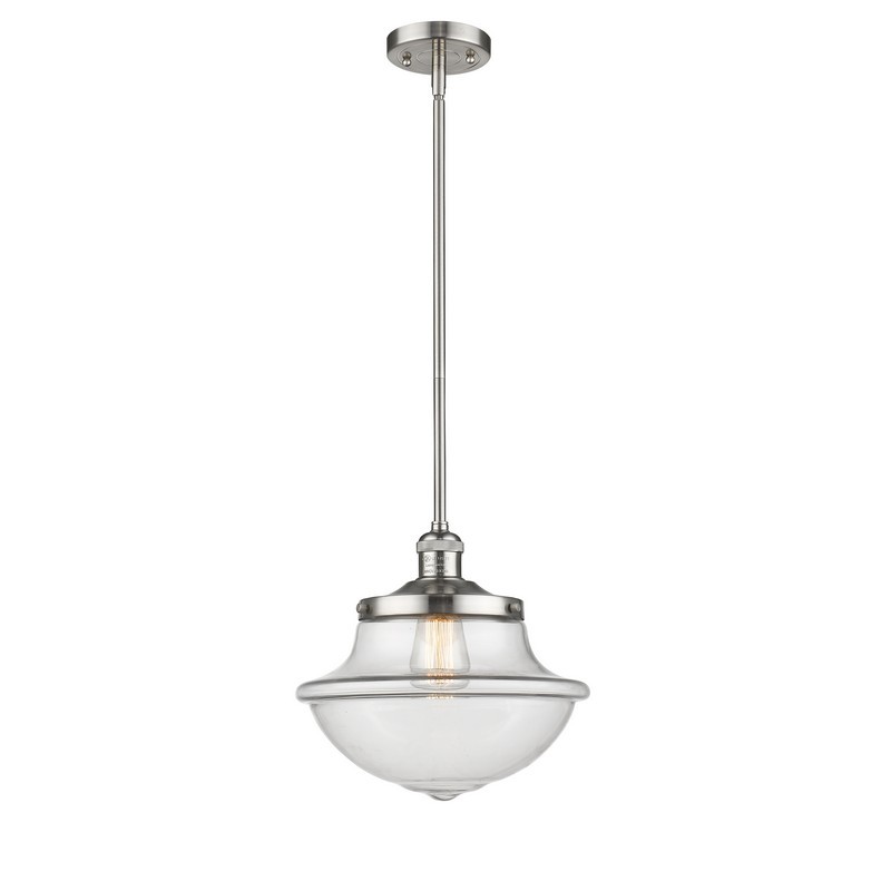 INNOVATIONS LIGHTING 201S-G542 FRANKLIN RESTORATION LARGE OXFORD 12 INCH ONE LIGHT CLEAR GLASS PENDANT