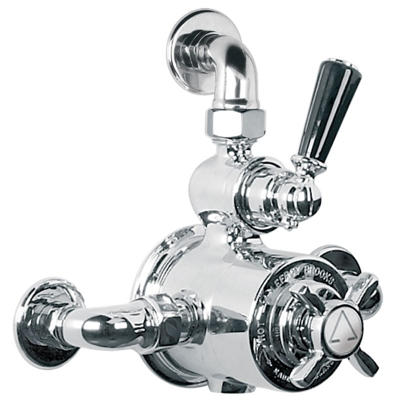 LEFROY BROOKS BL-8725 EXPOSED DUAL CONTROL GODOLPHIN THERMOSTATIC MIXING VALVE WITH TOP RETURN