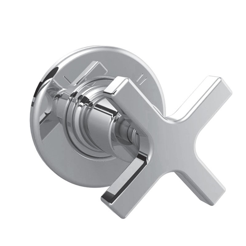LEFROY BROOKS M1-1010 MACKINTOSH 3 INCH WALL MOUNT 2 WAY DIVERTER TRIM ONLY WITH CROSS HANDLE