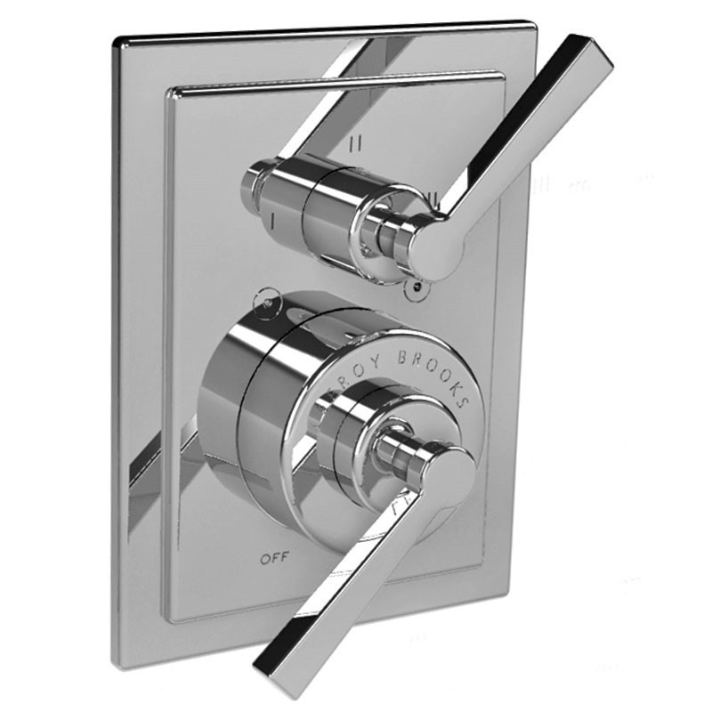 LEFROY BROOKS M1-4309 MACKINTOSH 5 7/8 INCH PRESSURE BALANCE TRIM ONLY WITH 3 WAY DIVERTER AND LEVER HANDLE