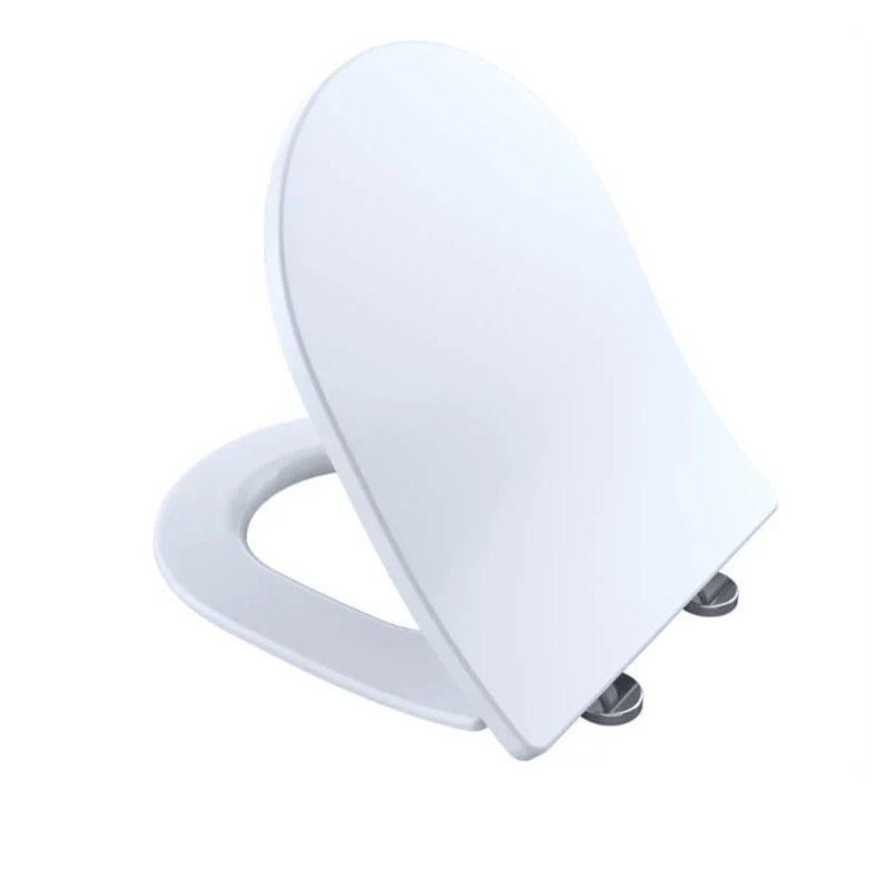 TOTO SS247R#01 SLIM D-SHAPE SOFTCLOSE SEAT FOR RP WALL HUNG TOILET BOWL IN COTTON