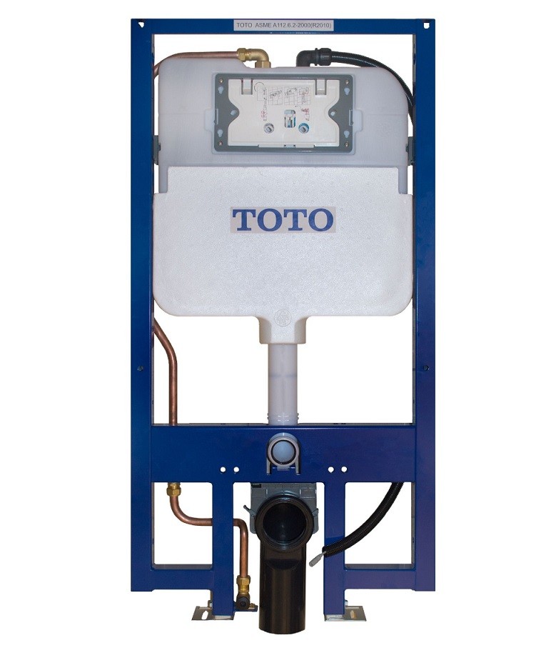 TOTO WT173MA DUOFIT IN-WALL TANK UNIT, 1.28 GPF & 0.9 GPF WITH AUTO FLUSH CONNECTION
