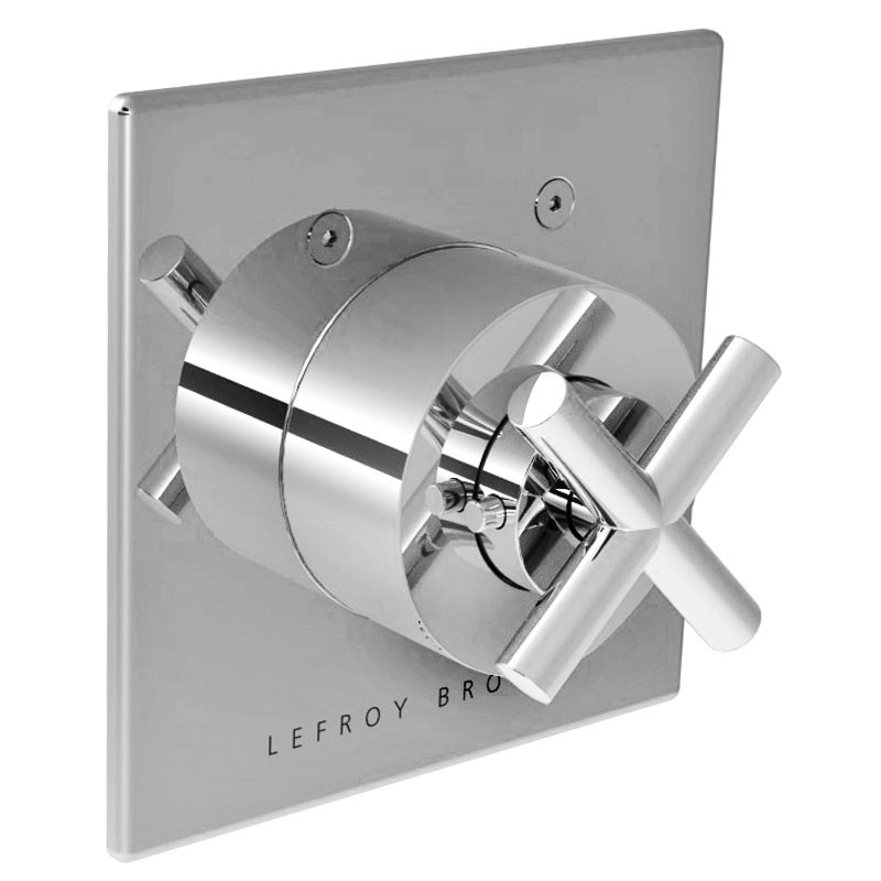 LEFROY BROOKS X1-2008 XO 5 3/4 INCH ZU THERMOSTATIC TRIM ONLY WITH CROSS HANDLE
