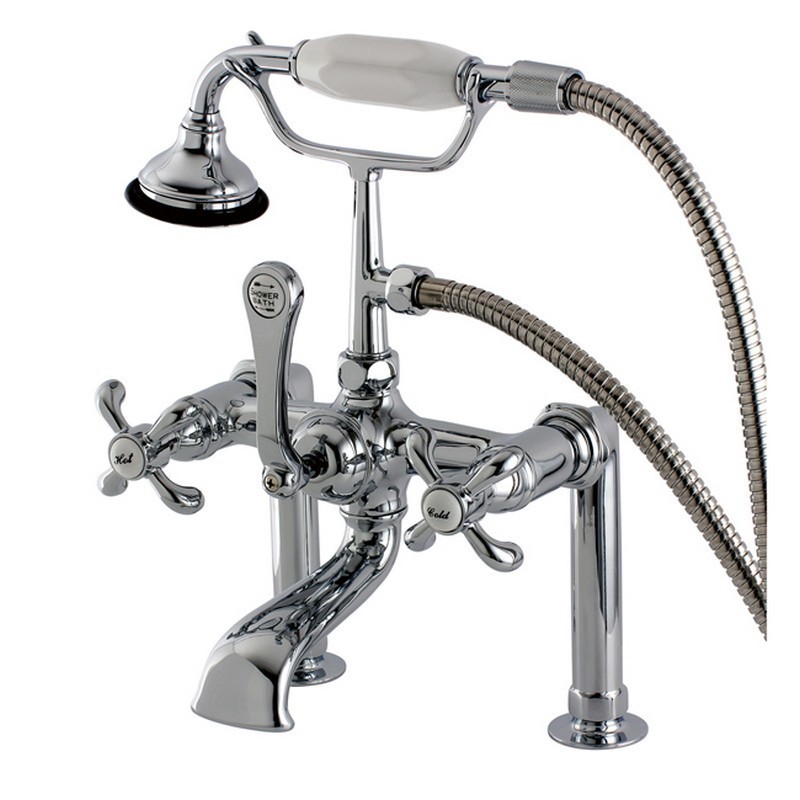 KINGSTON BRASS AE10TTX FRENCH COUNTRY DECK MOUNT CLAWFOOT TUB FAUCET