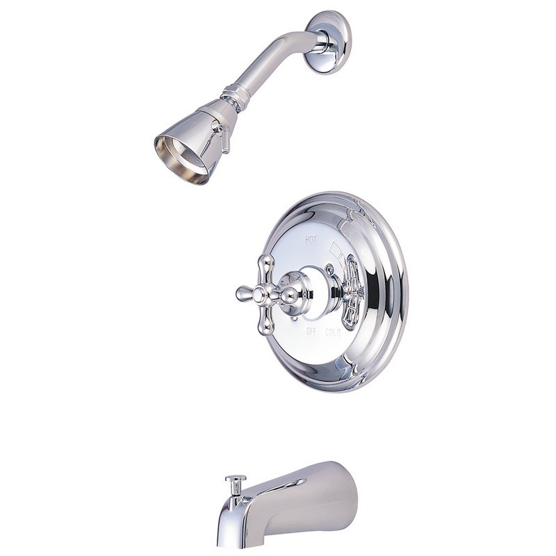 KINGSTON BRASS KB3631AXT TUB AND SHOWER TRIM ONLY IN POLISHED CHROME