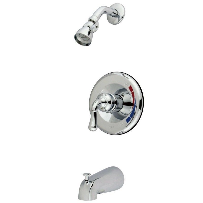 KINGSTON BRASS KB631 MAGELLAN SINGLE-HANDLE OPERATION TUB AND SHOWER FAUCET