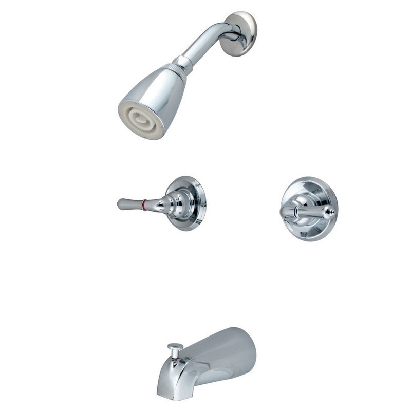 KINGSTON BRASS KB24 MAGELLAN TUB AND SHOWER FAUCET TWO HANDLES