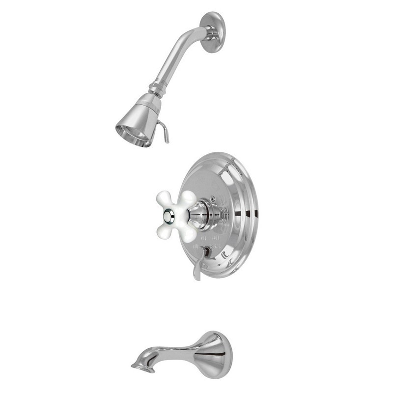 KINGSTON BRASS KB3630PX RESTORATION TUB AND SHOWER FAUCET