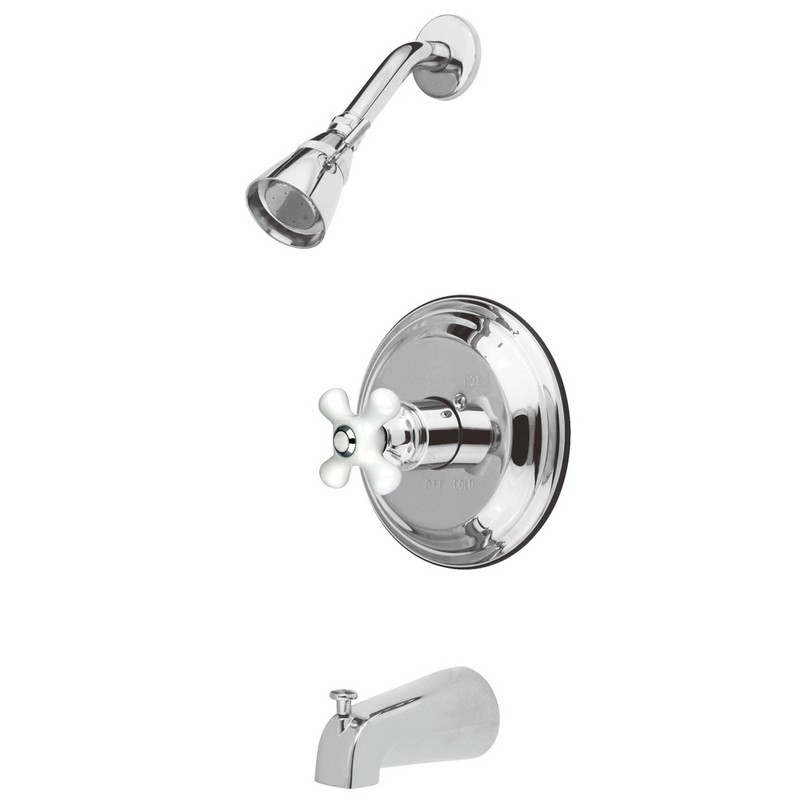 KINGSTON BRASS KB363PX RESTORATION TUB AND SHOWER FAUCET