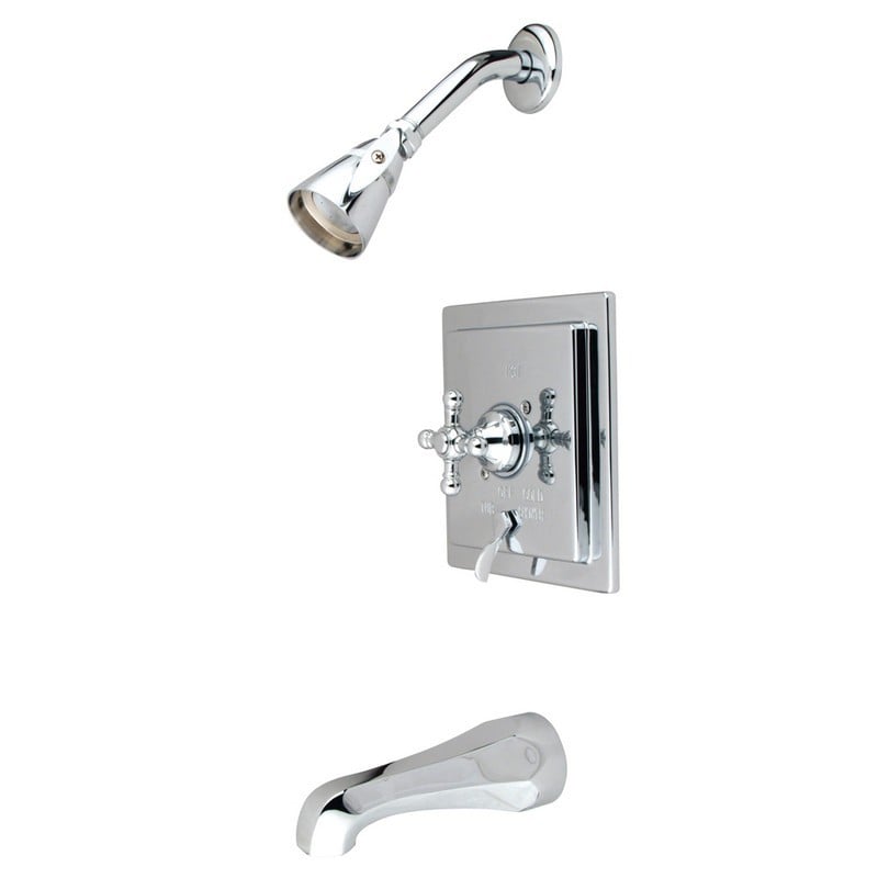 KINGSTON BRASS KB8654BX ENGLISH VINTAGE TUB AND SHOWER FAUCET WITH DIVERTER