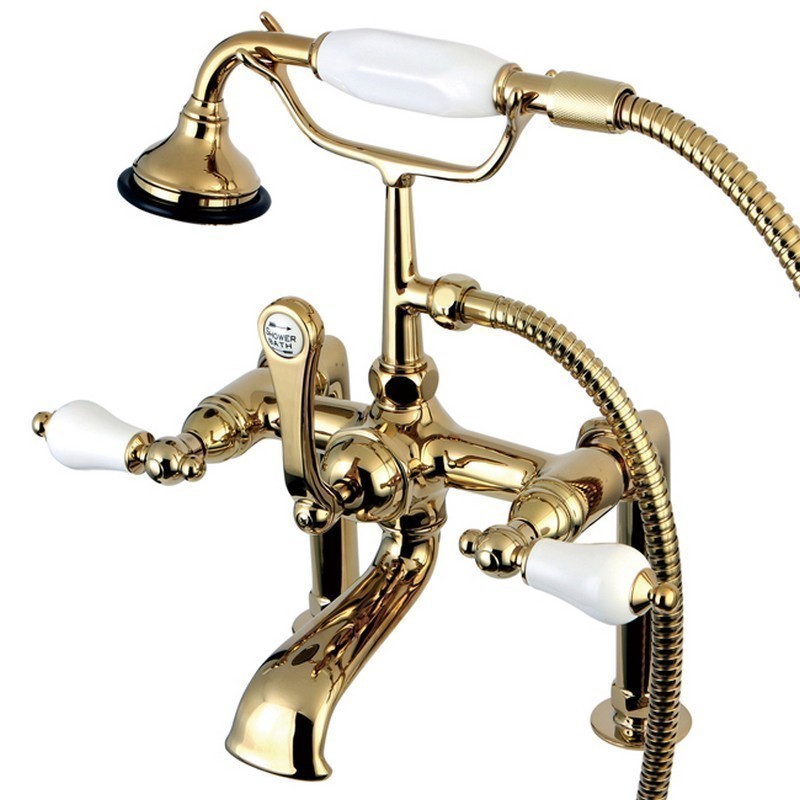 KINGSTON BRASS AE105T VINTAGE DECK MOUNT CLAWFOOT TUB FAUCET