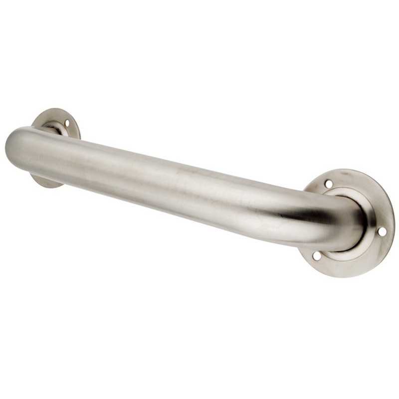 KINGSTON BRASS GB1212ES MADE TO MATCH 12 INCH STAINLESS STEEL GRAB BAR IN SATIN NICKEL