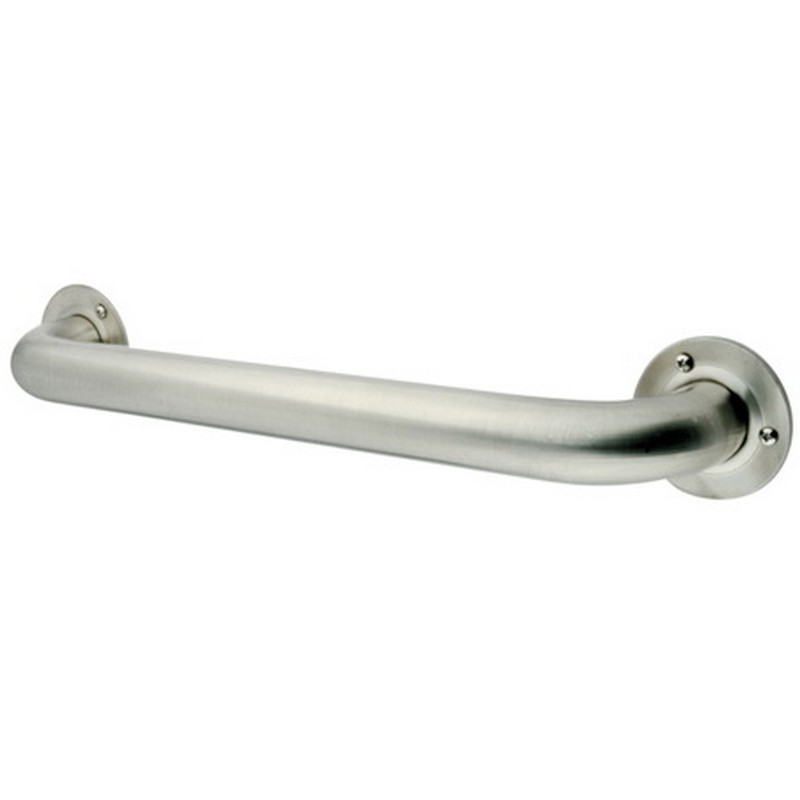 KINGSTON BRASS GB1218ES MADE TO MATCH 18 INCH STAINLESS STEEL GRAB BAR IN SATIN NICKEL
