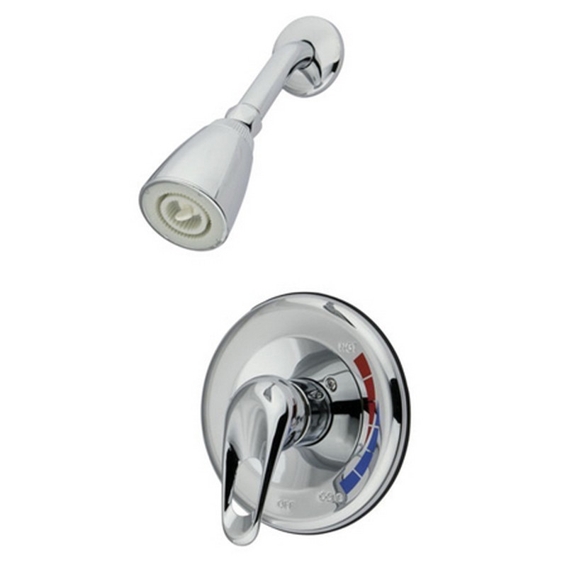 KINGSTON BRASS GKB691SO CHATHAM WATER SAVING SHOWER FAUCET WITH 1.5GPM SHOWERHEAD AND SINGLE LOOP HANDLE IN CHROME