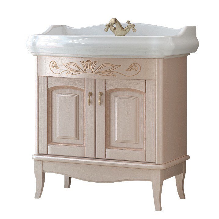 NAMEEKS MI-F01 MICHELA 31 INCH VANILLA VANITY CABINET WITH FITTED SINK