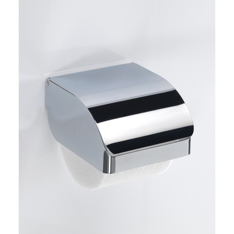 GEDY 2525-13 HOTEL CHROME STAINLESS STEEL COMMERCIAL TOILET PAPER HOLDER