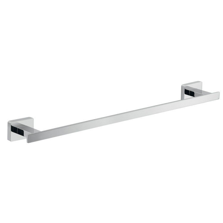 GEDY 4421-45-13 ATENA 18 INCH POLISHED CHROMED SQUARE TOWEL BAR