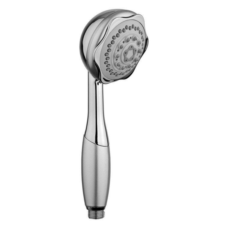 GEDY A001063 SUPERINOX SHOWER SYSTEM WITH HAND SHOWER WITH SLIDING RAIL, SHOWERHEAD, AND WATER CONNECTION IN CHROME