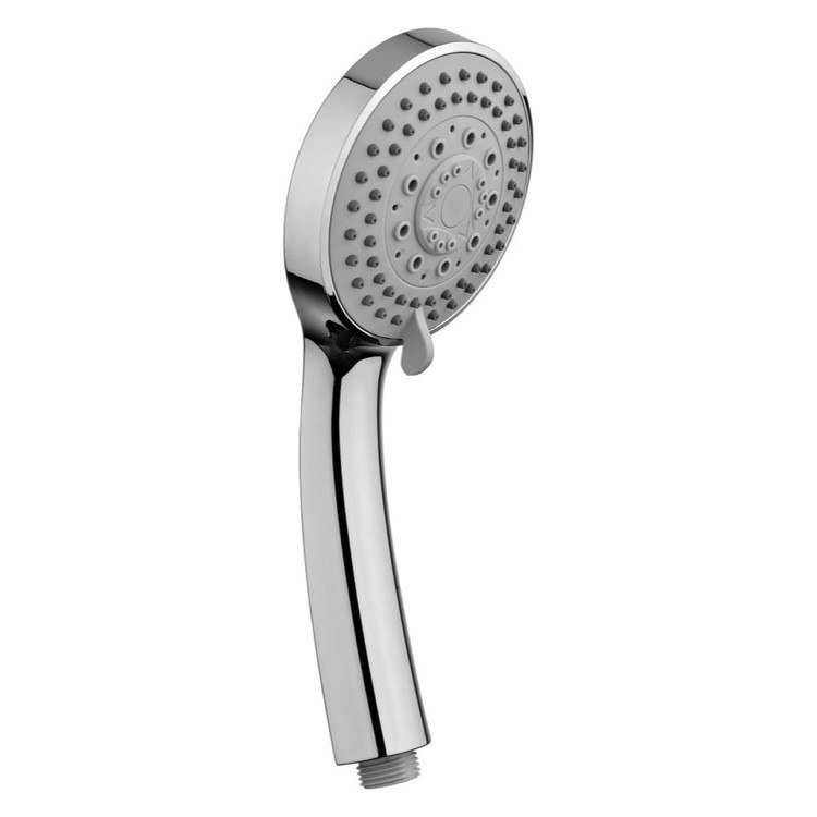 GEDY A071063 SUPERINOX MODERN SHOWER SYSTEM HAND SHOWER, SHOWERHEAD, SLIDING RAIL, AND WATER CONNECTION IN CHROME