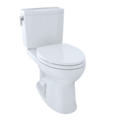 TOTO CST454CUFG DRAKE II 1 GPF TWO PIECE ELONGATED TOILET WITH SANAGLOSS CERAMIC GLAZE
