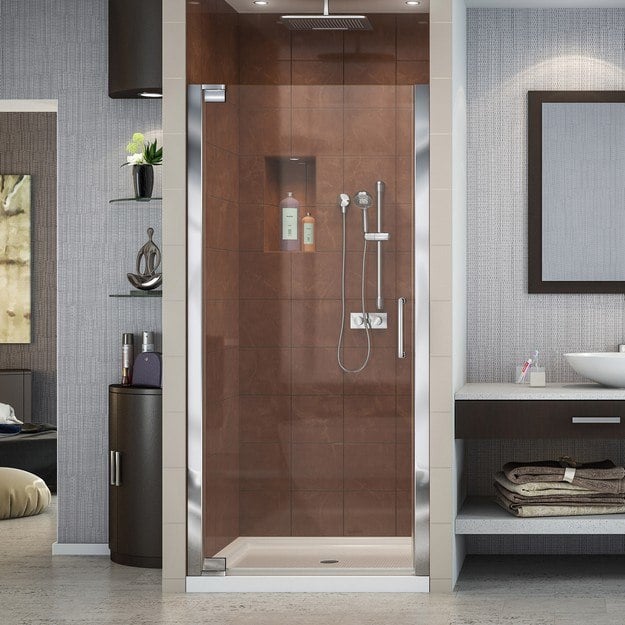 DREAMLINE SHDR-4134720 ELEGANCE 34-36 W X 72 H FRAMELESS PIVOT SHOWER DOOR