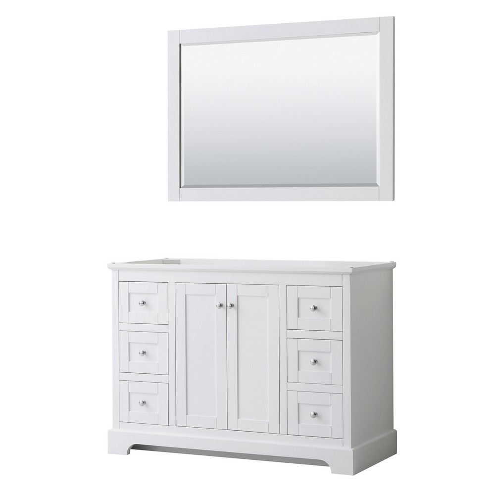 WYNDHAM COLLECTION WCV232348SCXSXXM AVERY 47 1/4 INCH FREESTANDING SINGLE SINK BATHROOM VANITY CABINET ONLY