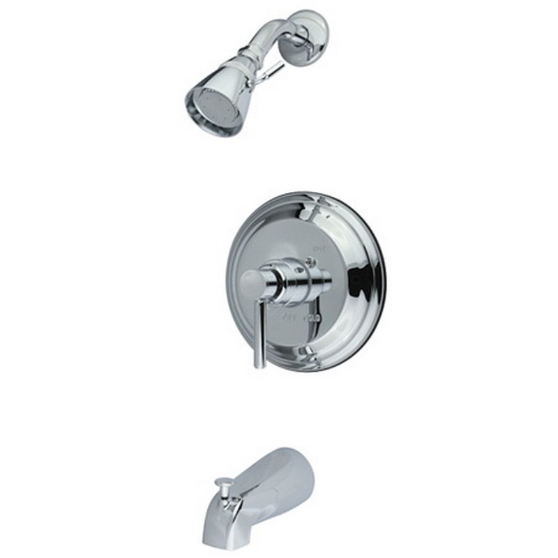 KINGSTON BRASS KB2631DLT CONCORD TUB AND SHOWER FAUCET (VALVE NOT INCLUDED) IN POLISHED CHROME