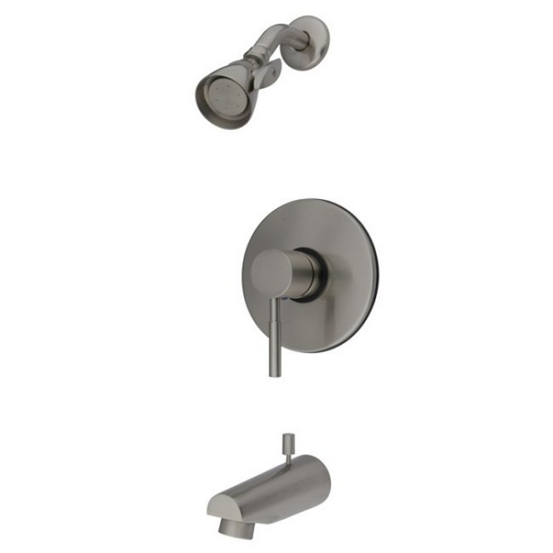 KINGSTON BRASS KB8698DL CONCORD TUB AND SHOWER FAUCET IN SATIN NICKEL
